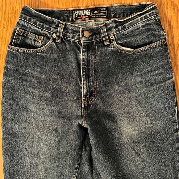 Structure  Men’s Dark Blue Jeans Relax Fit Size 29X32 - Picture 2 of 10